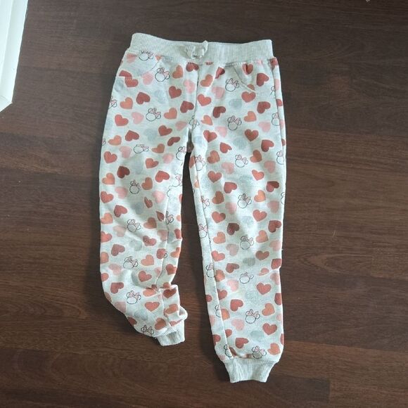 Disney Pink and White Sweatpants with Elastic Cuffs - Picture 5 of 5